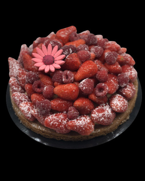 Sablé fraises et framboises 6 pers